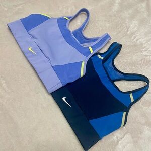 Nike Dual-Tone Blue Sports Bras
